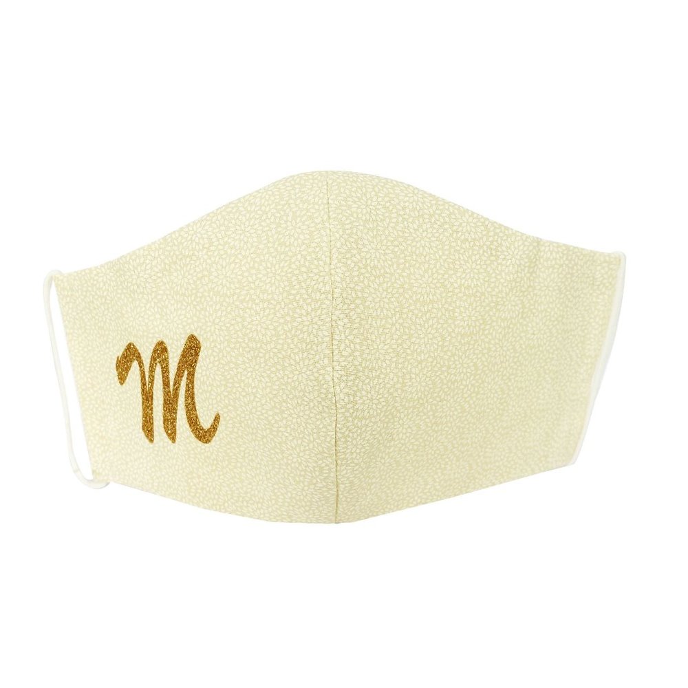 2 Personalized Cotton Face Masks - ADD AN INITIAL